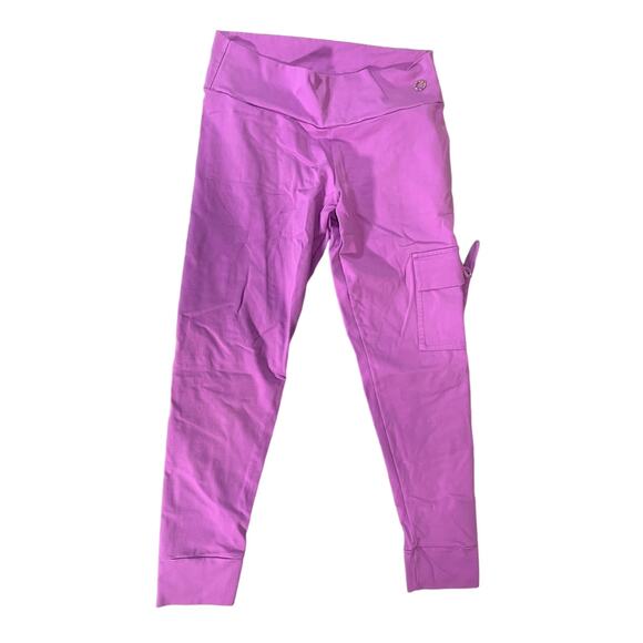 Bluefish women’s M purple capri leggings with pockets - Picture 1 of 6